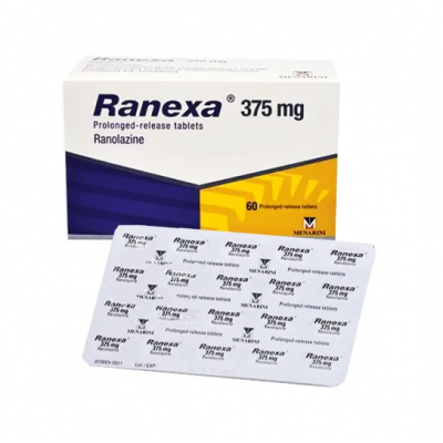 RANEXA 375 MG ( RANOLAZINE ) 60 PROLONGED-RELEASE TABLETS